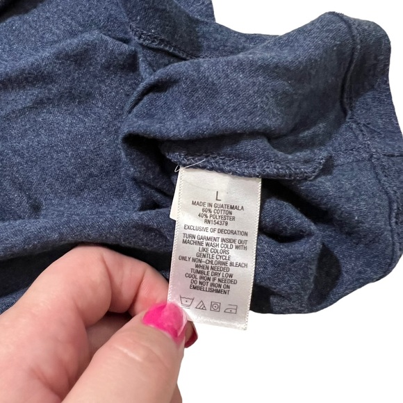 Short Sleeve Crewneck Graphic T I'd Love To Go But My Dog Says No - Picture 10 of 10